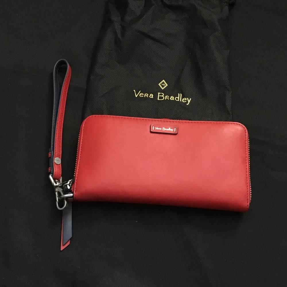 Vera Bradley Scarlet Wristlet